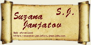 Suzana Janjatov vizit kartica